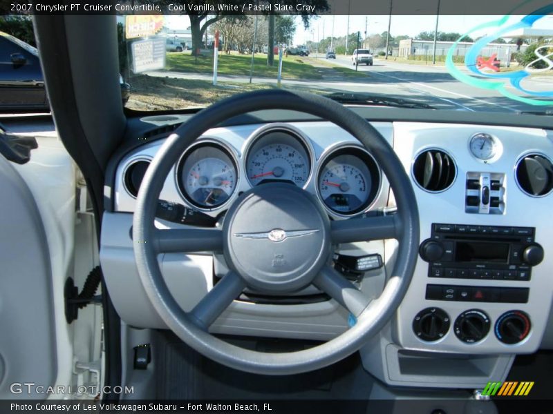 Cool Vanilla White / Pastel Slate Gray 2007 Chrysler PT Cruiser Convertible