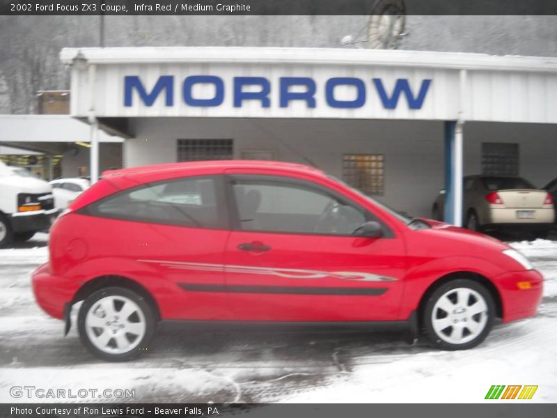Infra Red / Medium Graphite 2002 Ford Focus ZX3 Coupe