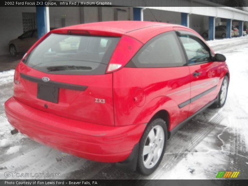 Infra Red / Medium Graphite 2002 Ford Focus ZX3 Coupe