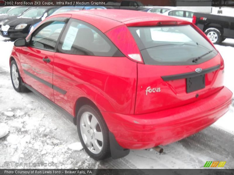 Infra Red / Medium Graphite 2002 Ford Focus ZX3 Coupe