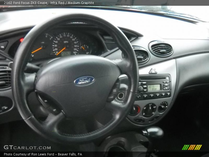 Infra Red / Medium Graphite 2002 Ford Focus ZX3 Coupe