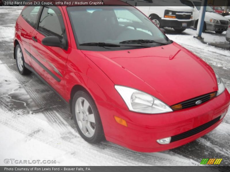 Infra Red / Medium Graphite 2002 Ford Focus ZX3 Coupe