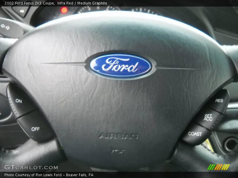 Infra Red / Medium Graphite 2002 Ford Focus ZX3 Coupe