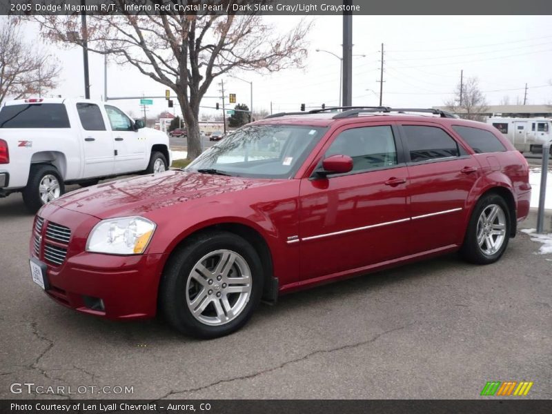 Inferno Red Crystal Pearl / Dark Slate Gray/Light Graystone 2005 Dodge Magnum R/T