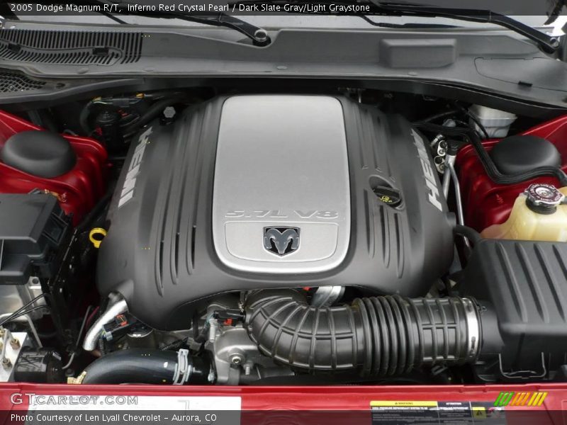 Inferno Red Crystal Pearl / Dark Slate Gray/Light Graystone 2005 Dodge Magnum R/T