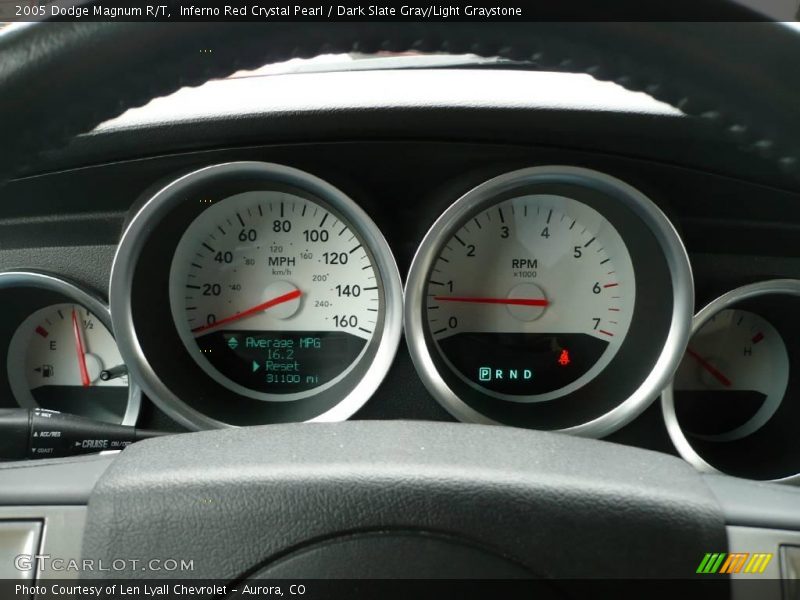 Inferno Red Crystal Pearl / Dark Slate Gray/Light Graystone 2005 Dodge Magnum R/T
