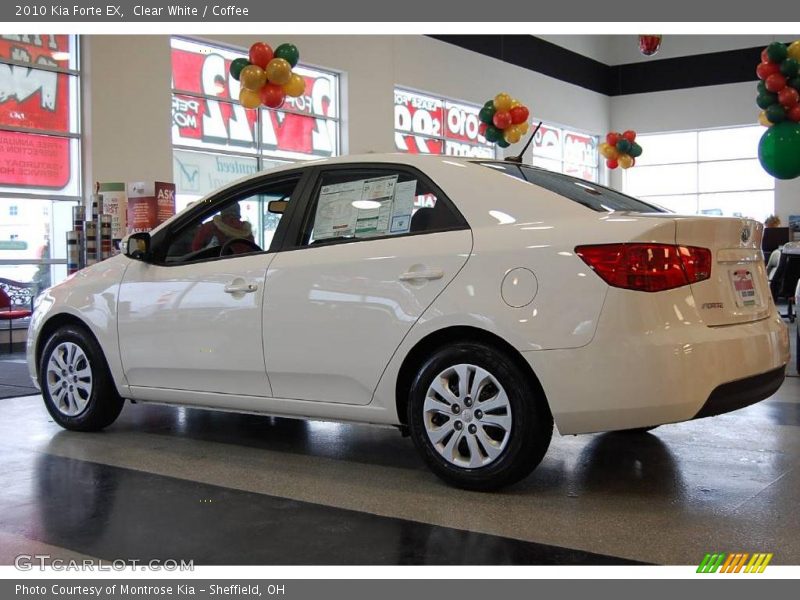 Clear White / Coffee 2010 Kia Forte EX