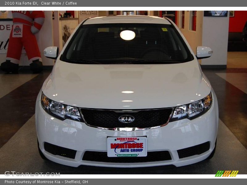 Clear White / Coffee 2010 Kia Forte EX