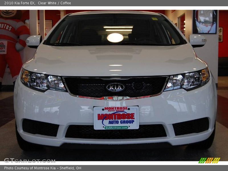Clear White / Coffee 2010 Kia Forte EX