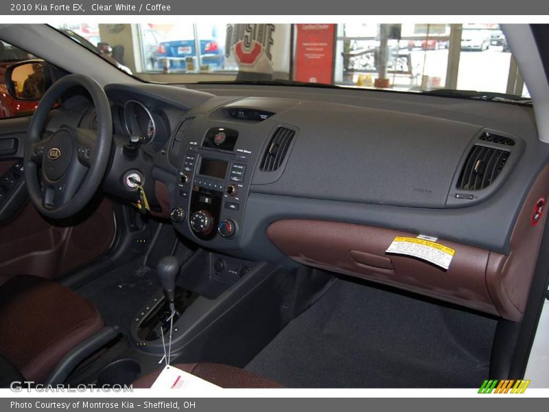 Clear White / Coffee 2010 Kia Forte EX