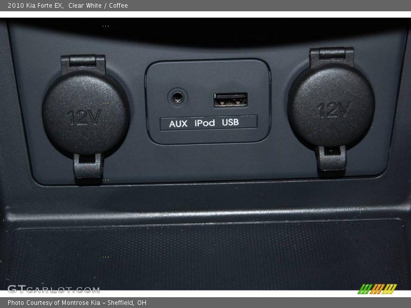 Clear White / Coffee 2010 Kia Forte EX