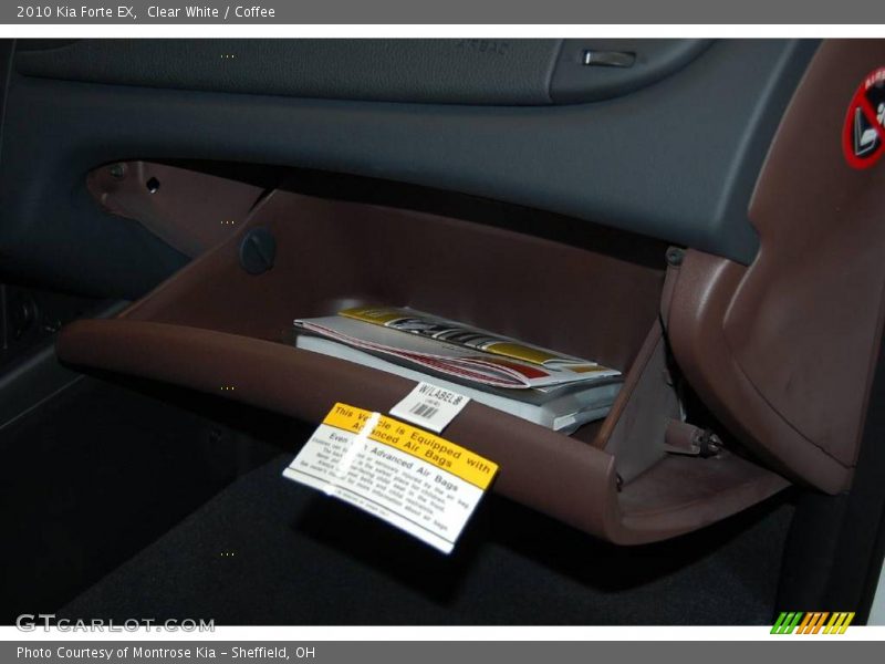 Clear White / Coffee 2010 Kia Forte EX
