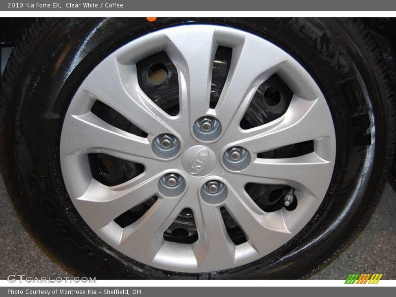 Clear White / Coffee 2010 Kia Forte EX
