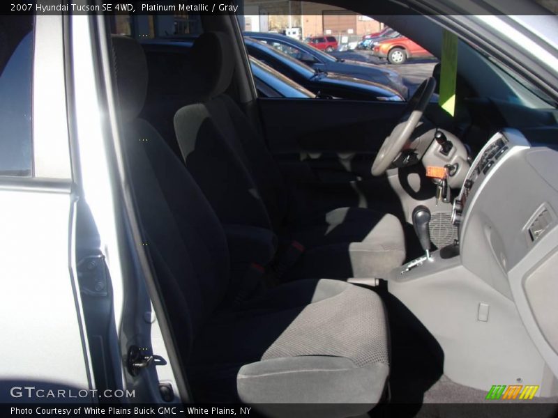Platinum Metallic / Gray 2007 Hyundai Tucson SE 4WD