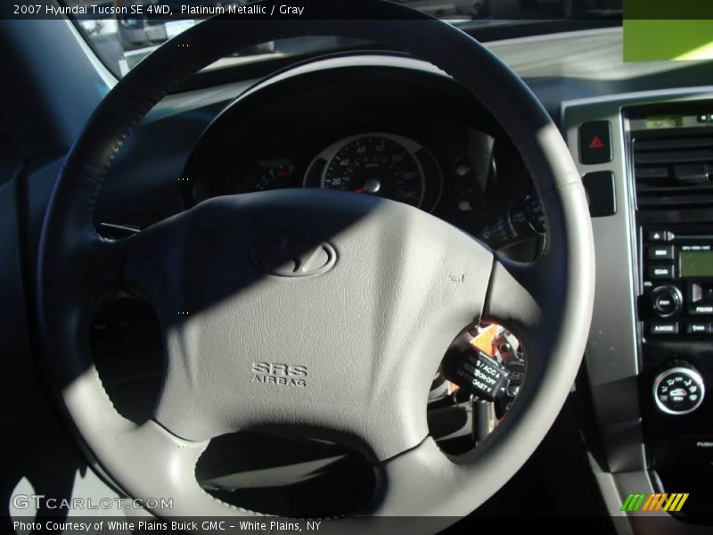 Platinum Metallic / Gray 2007 Hyundai Tucson SE 4WD