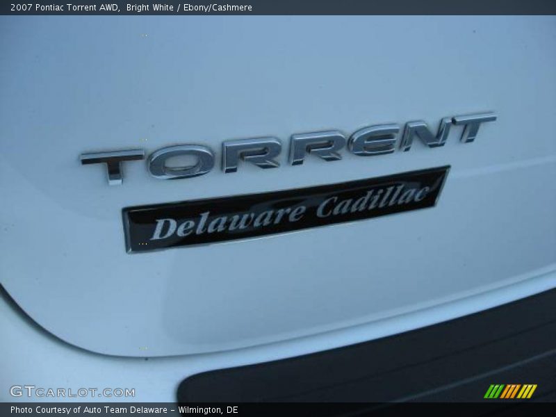 Bright White / Ebony/Cashmere 2007 Pontiac Torrent AWD