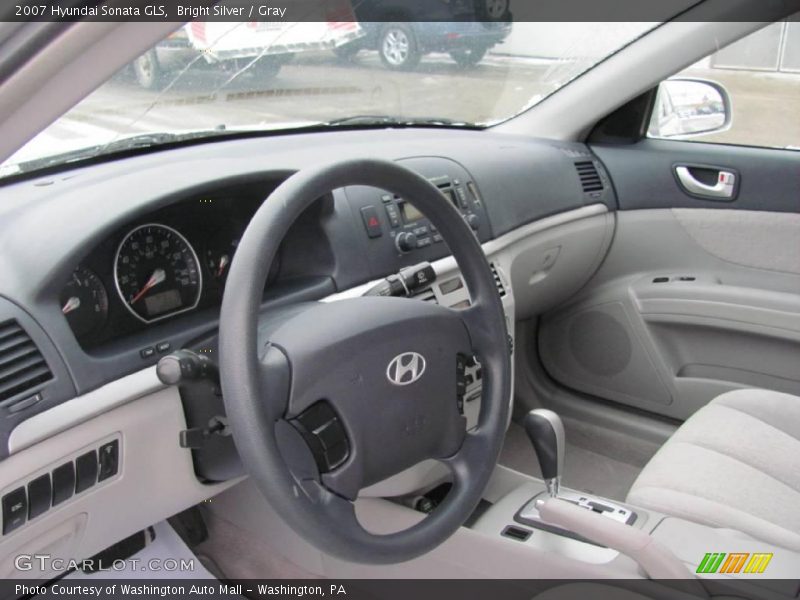 Bright Silver / Gray 2007 Hyundai Sonata GLS