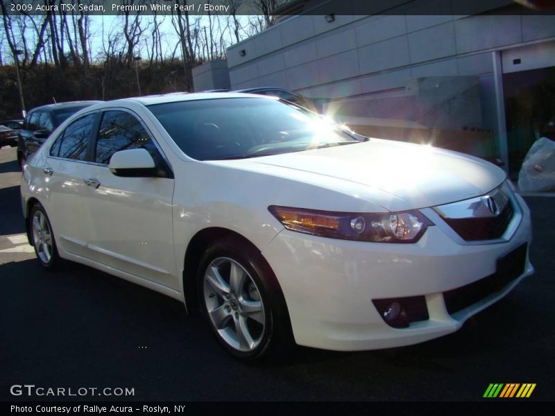 Premium White Pearl / Ebony 2009 Acura TSX Sedan