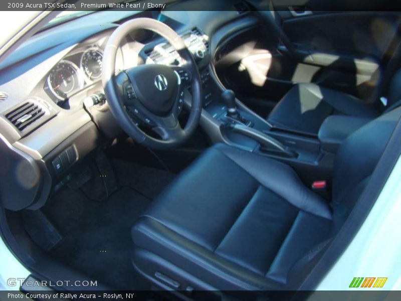 Premium White Pearl / Ebony 2009 Acura TSX Sedan