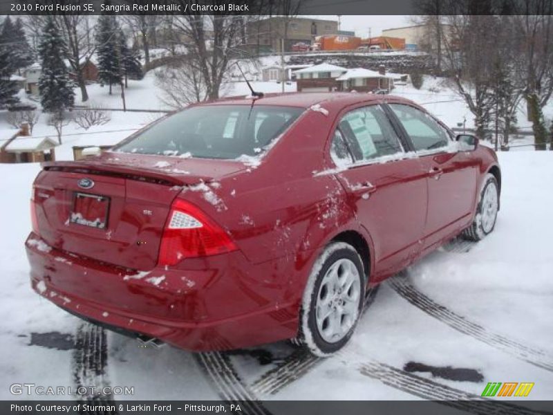 Sangria Red Metallic / Charcoal Black 2010 Ford Fusion SE