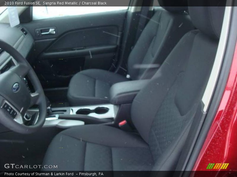 Sangria Red Metallic / Charcoal Black 2010 Ford Fusion SE