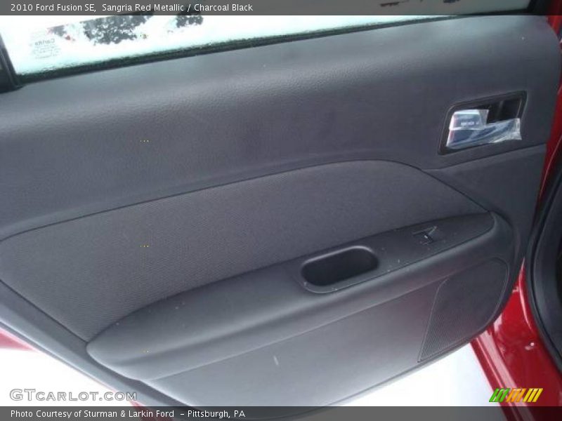 Sangria Red Metallic / Charcoal Black 2010 Ford Fusion SE