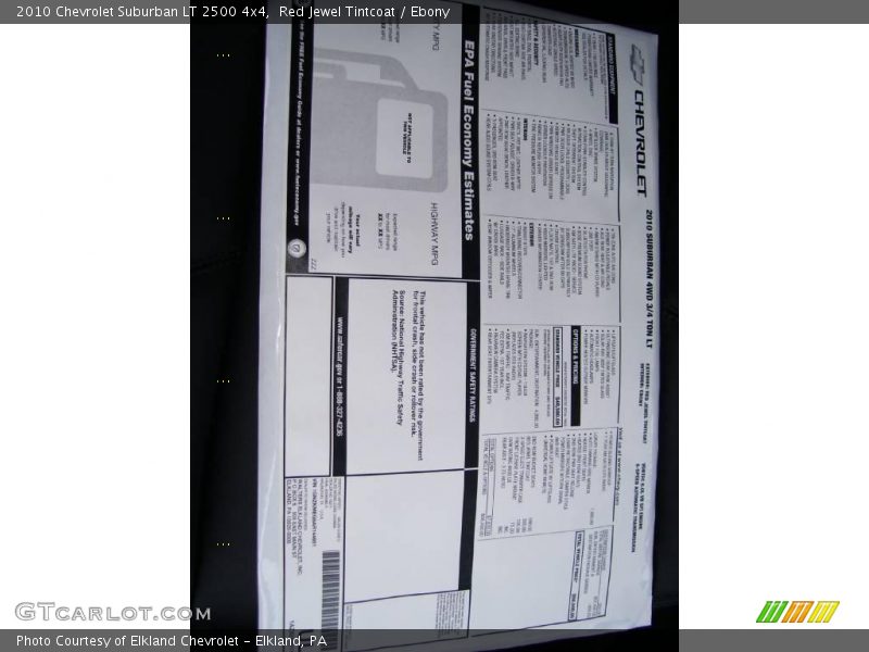 Red Jewel Tintcoat / Ebony 2010 Chevrolet Suburban LT 2500 4x4