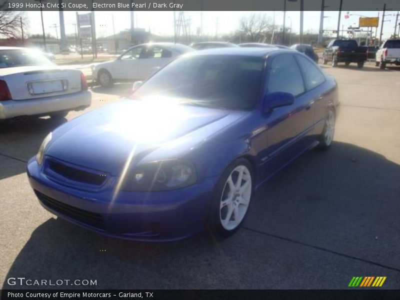 Electron Blue Pearl / Dark Gray 1999 Honda Civic Si Coupe