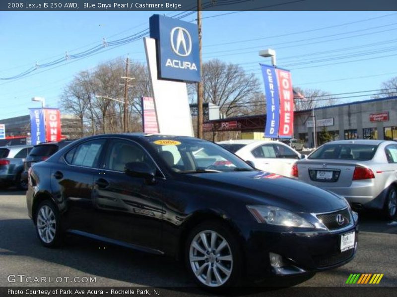 Blue Onyx Pearl / Cashmere Beige 2006 Lexus IS 250 AWD