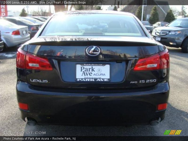 Blue Onyx Pearl / Cashmere Beige 2006 Lexus IS 250 AWD