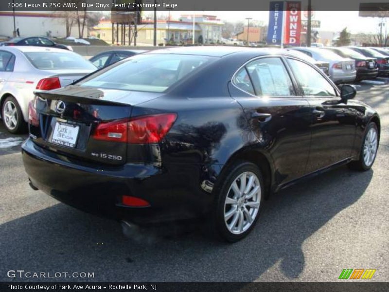 Blue Onyx Pearl / Cashmere Beige 2006 Lexus IS 250 AWD