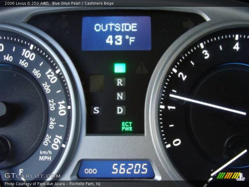 Blue Onyx Pearl / Cashmere Beige 2006 Lexus IS 250 AWD