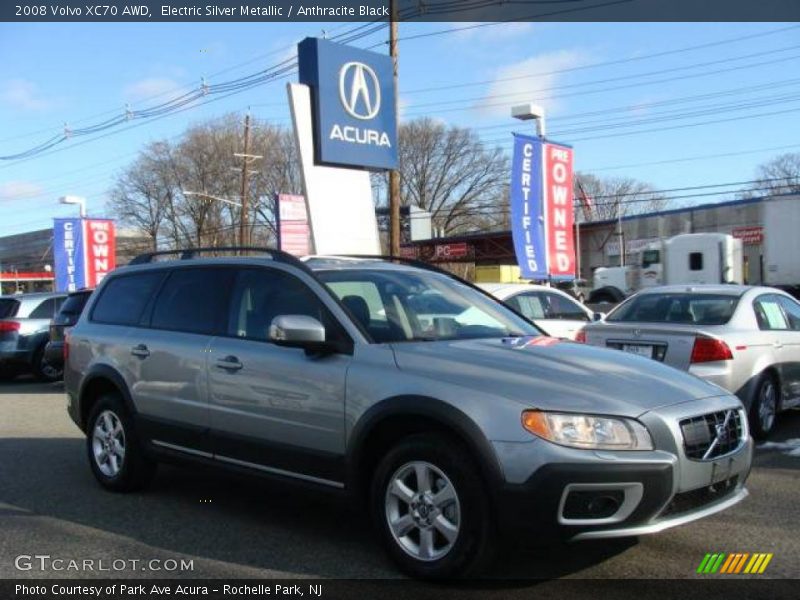 Electric Silver Metallic / Anthracite Black 2008 Volvo XC70 AWD