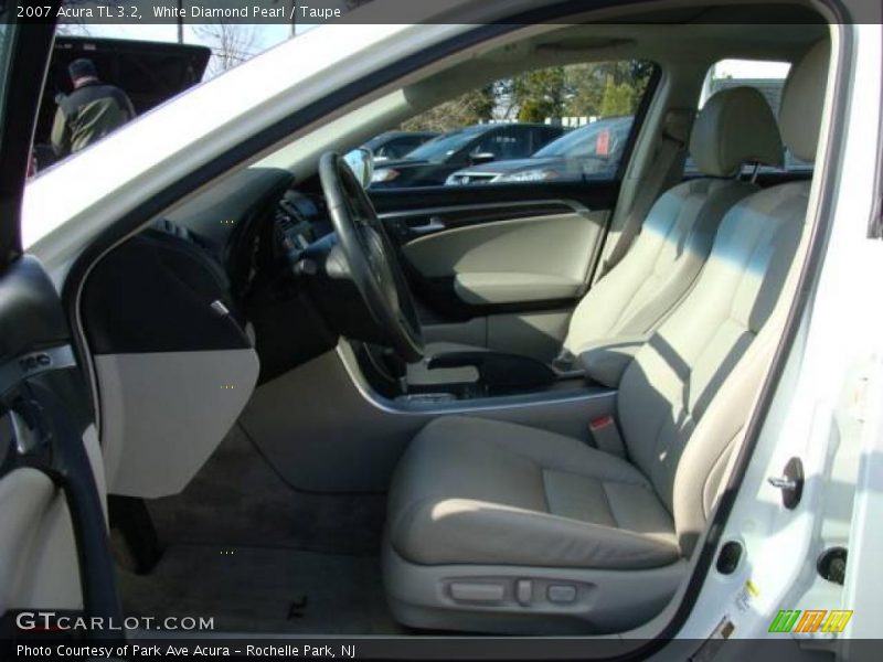 White Diamond Pearl / Taupe 2007 Acura TL 3.2