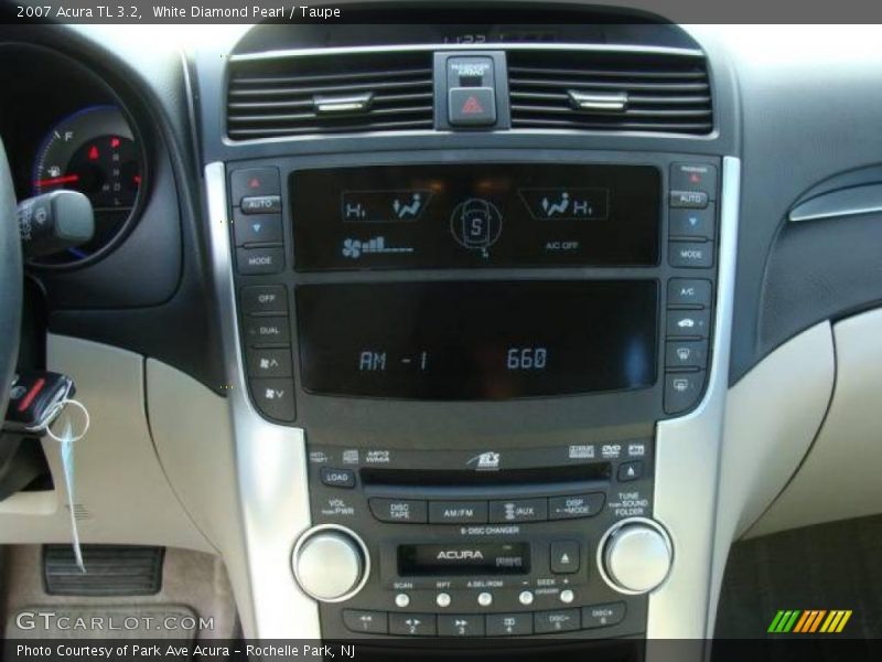 White Diamond Pearl / Taupe 2007 Acura TL 3.2