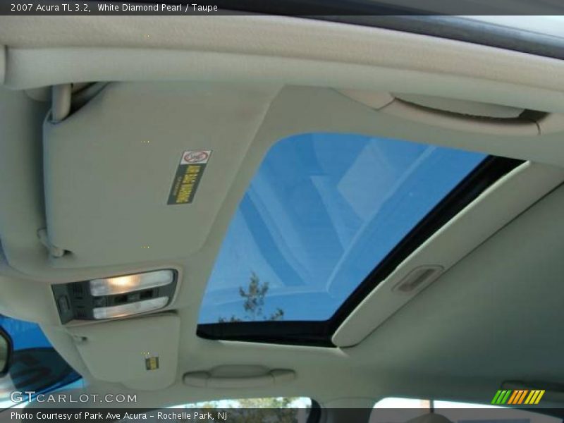 White Diamond Pearl / Taupe 2007 Acura TL 3.2