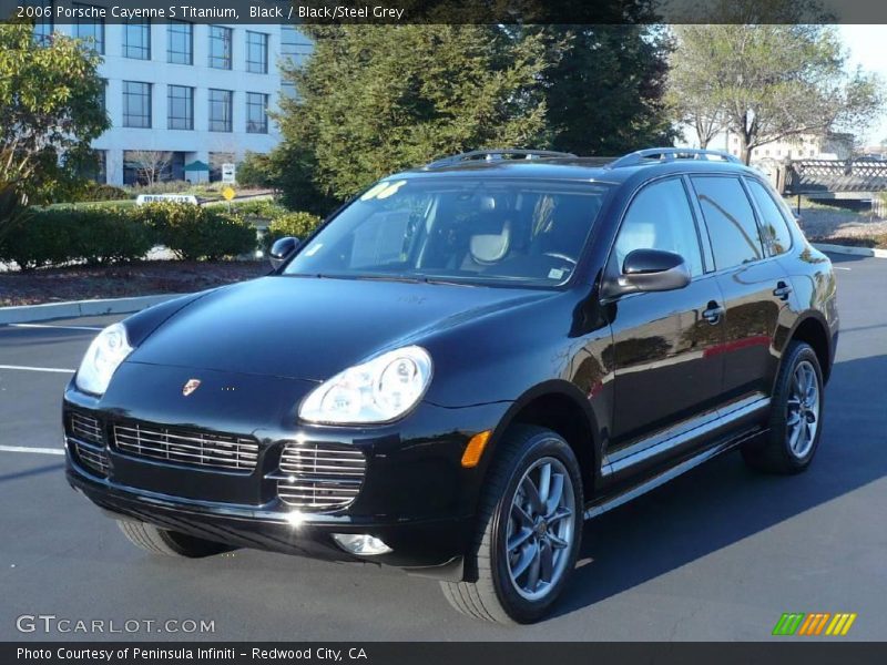 Black / Black/Steel Grey 2006 Porsche Cayenne S Titanium