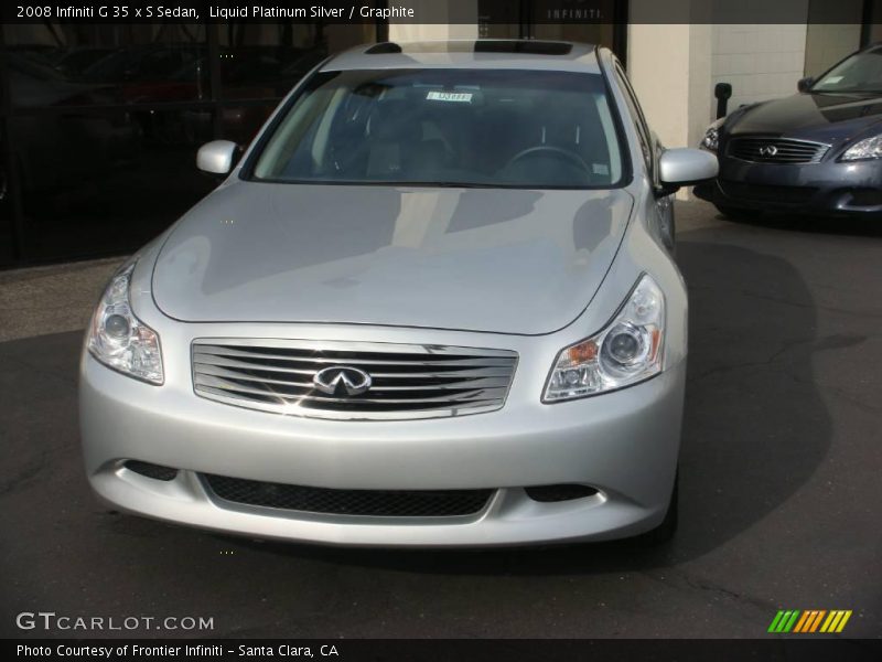Liquid Platinum Silver / Graphite 2008 Infiniti G 35 x S Sedan