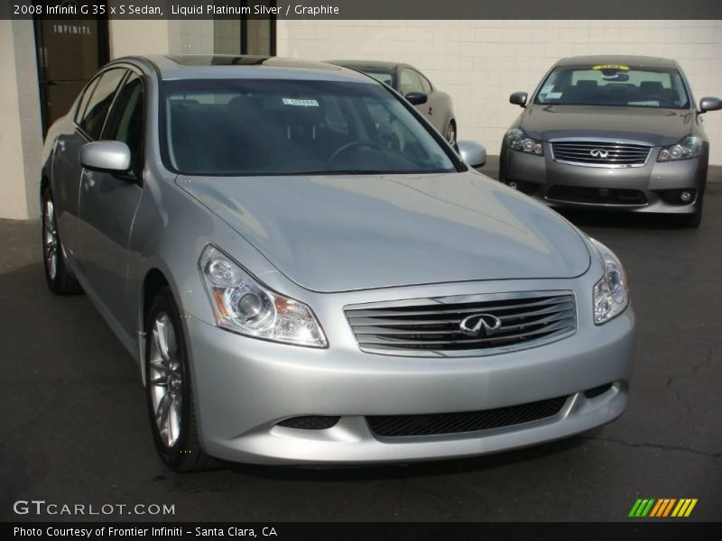 Front 3/4 View of 2008 G 35 x S Sedan