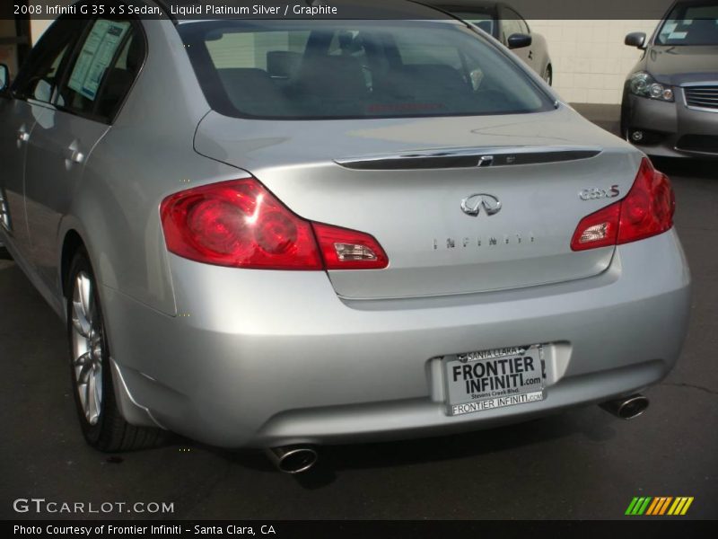 Liquid Platinum Silver / Graphite 2008 Infiniti G 35 x S Sedan