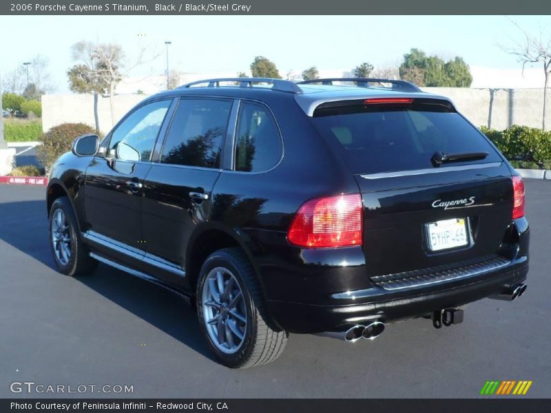 Black / Black/Steel Grey 2006 Porsche Cayenne S Titanium