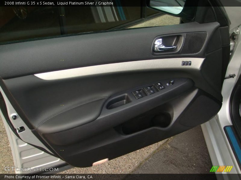 Liquid Platinum Silver / Graphite 2008 Infiniti G 35 x S Sedan