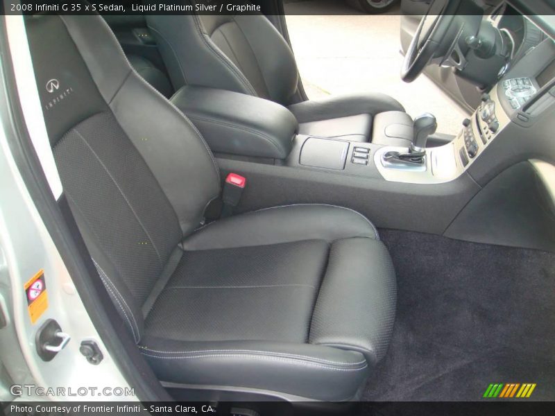 Liquid Platinum Silver / Graphite 2008 Infiniti G 35 x S Sedan