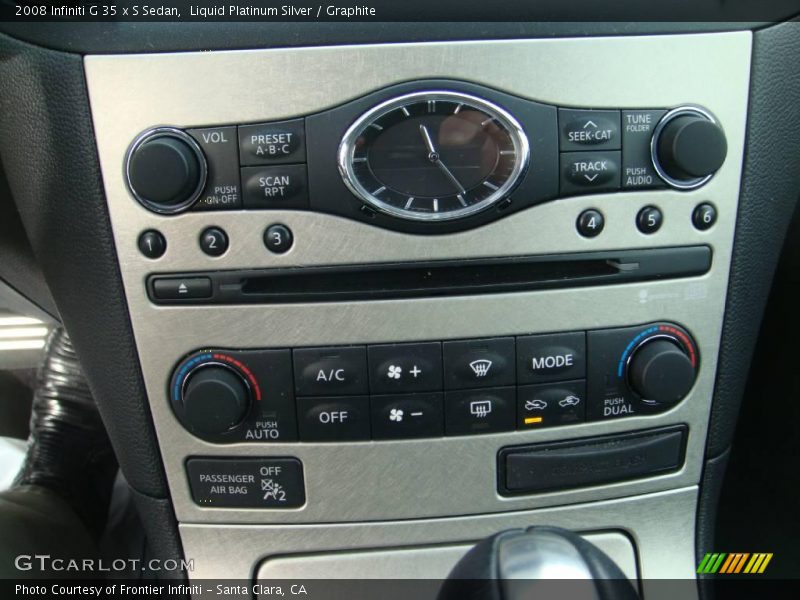Liquid Platinum Silver / Graphite 2008 Infiniti G 35 x S Sedan