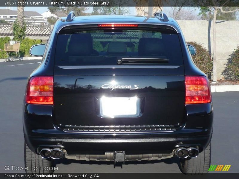 Black / Black/Steel Grey 2006 Porsche Cayenne S Titanium