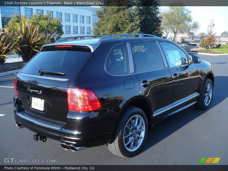 Black / Black/Steel Grey 2006 Porsche Cayenne S Titanium