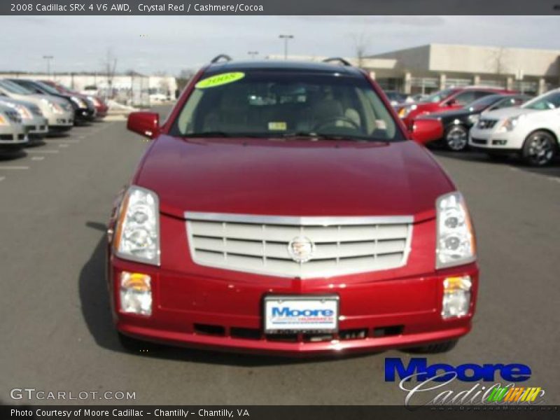 Crystal Red / Cashmere/Cocoa 2008 Cadillac SRX 4 V6 AWD