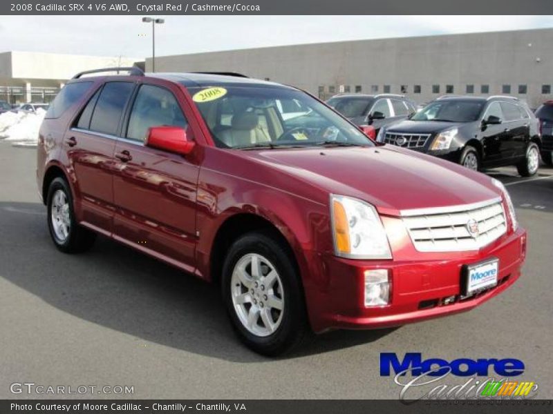 Crystal Red / Cashmere/Cocoa 2008 Cadillac SRX 4 V6 AWD