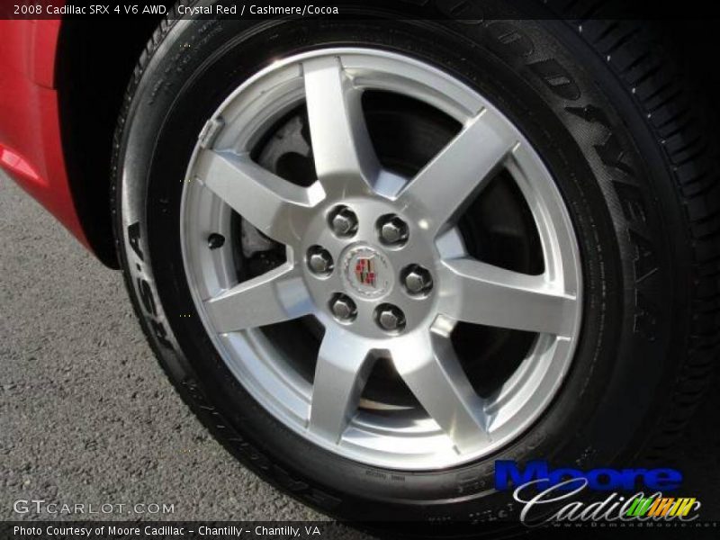 Crystal Red / Cashmere/Cocoa 2008 Cadillac SRX 4 V6 AWD