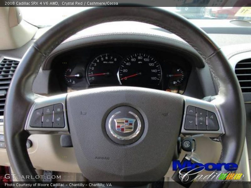 Crystal Red / Cashmere/Cocoa 2008 Cadillac SRX 4 V6 AWD